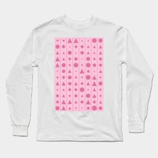 Gift for Valentines Day - Geometric Pattern - Shapes #1 Long Sleeve T-Shirt